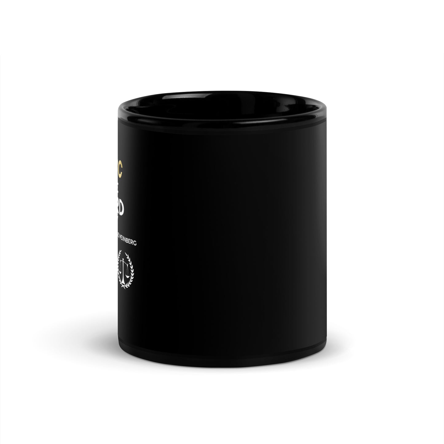 Let The Record Show Black Glossy Mug