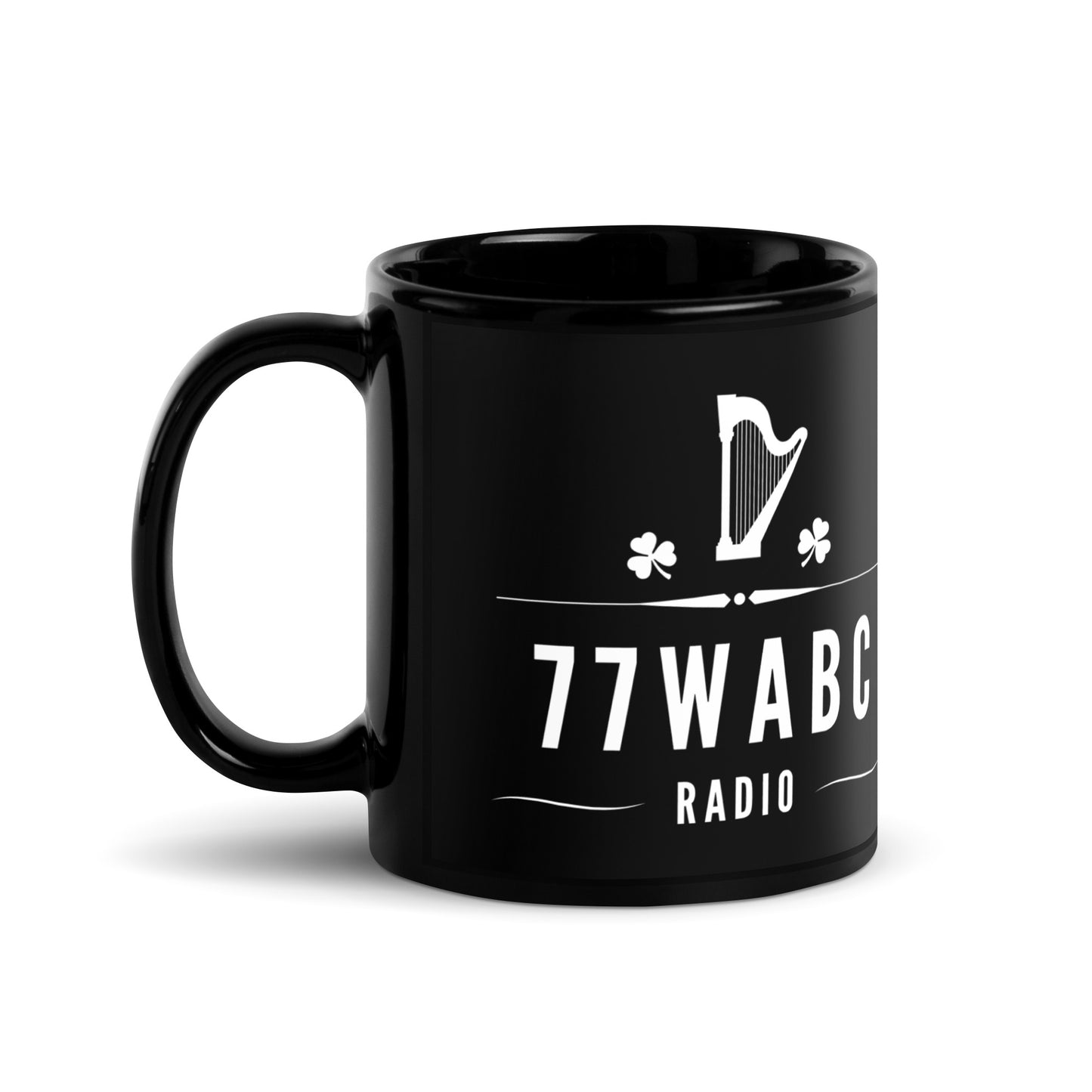 Lovely Day for a Listen Black Glossy Mug