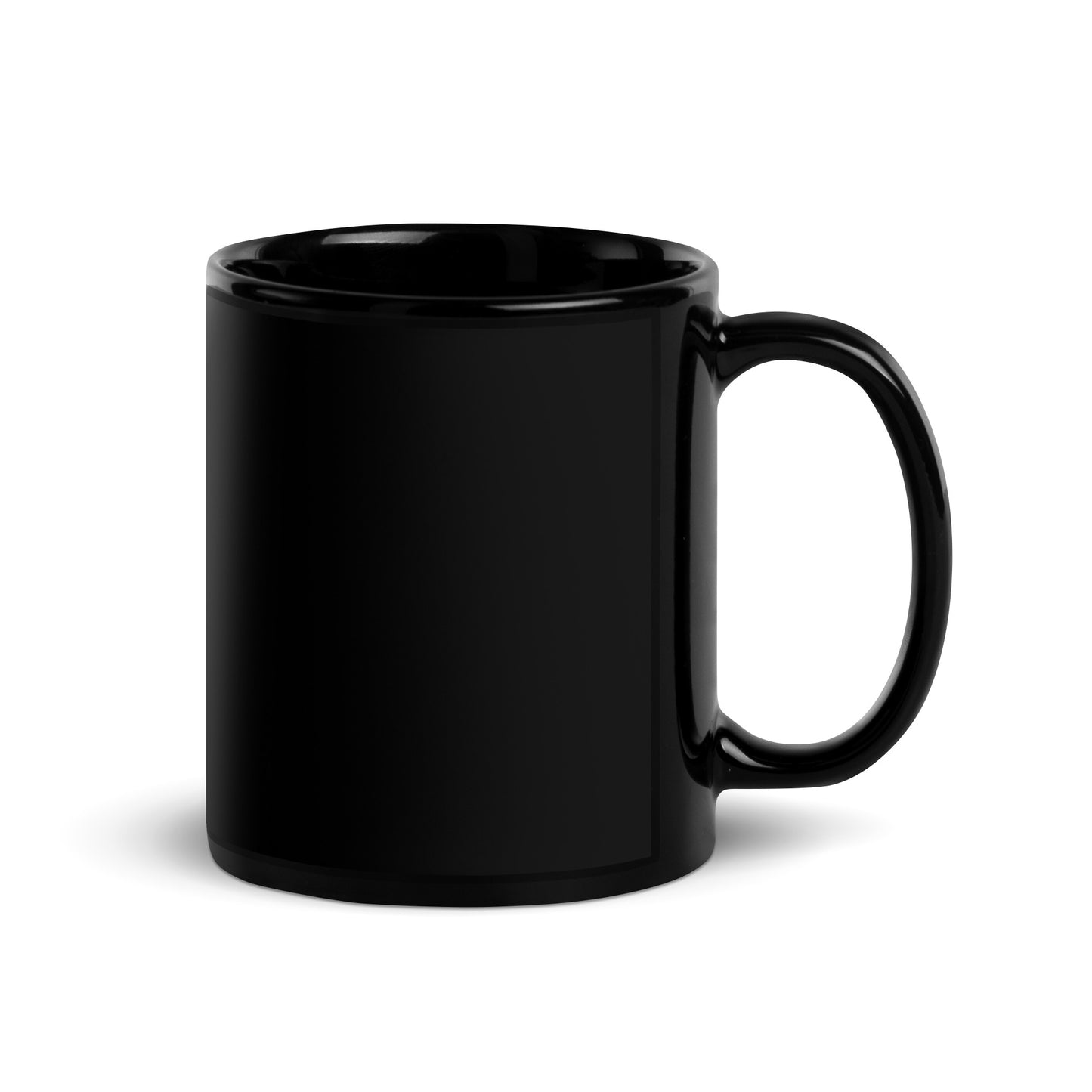 Let The Record Show Black Glossy Mug