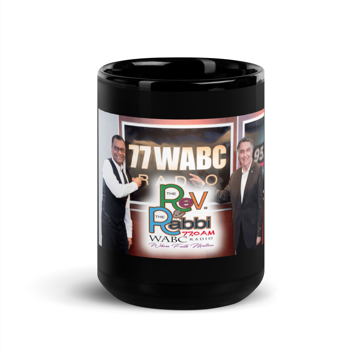 The Rev & The Rabbi on 77WABC Glossy Mug