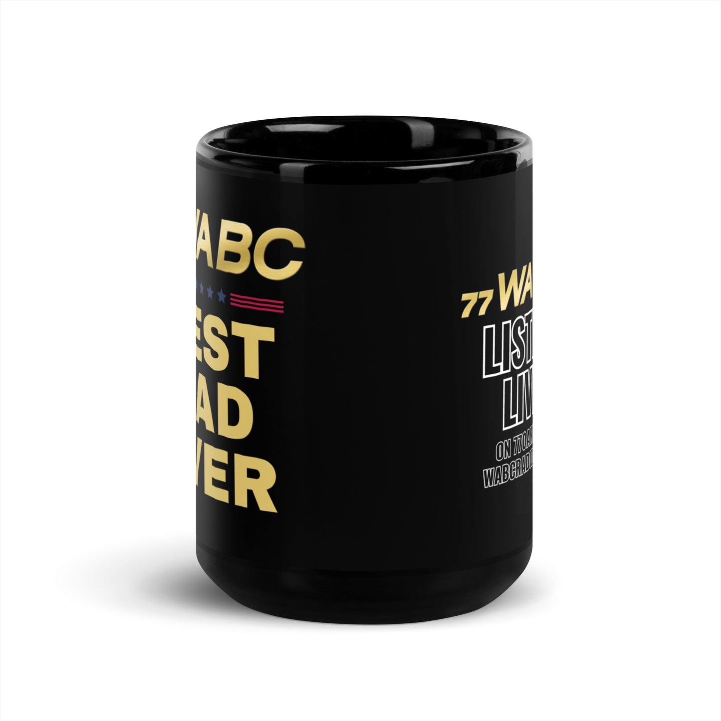 Best Dad Ever Black Glossy Mug