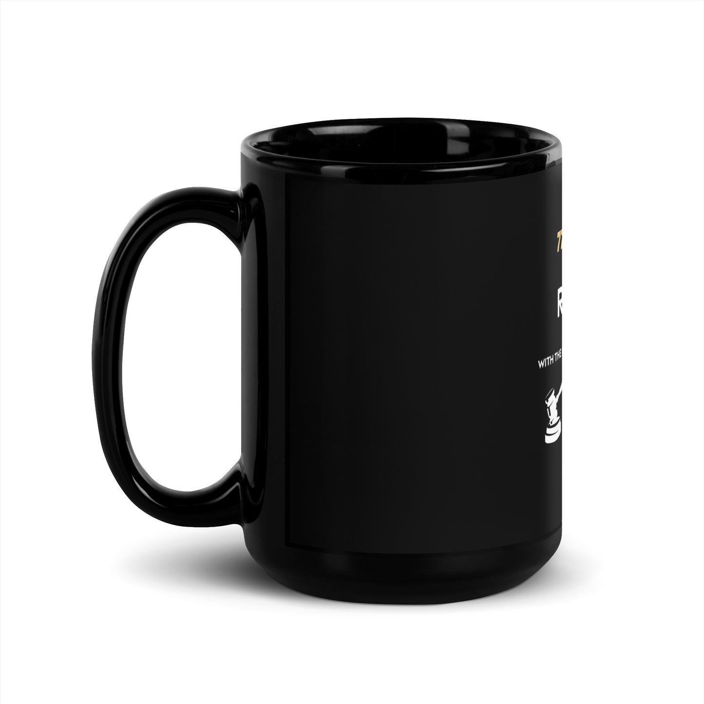 Let The Record Show Black Glossy Mug