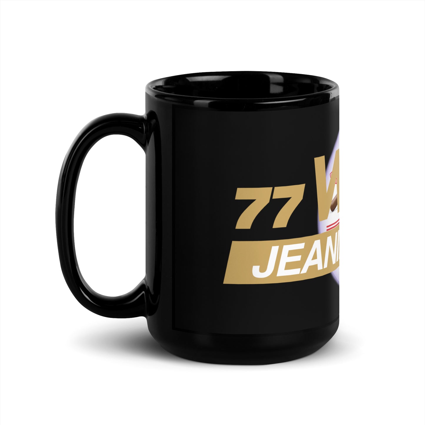 Jeanine Gavel Black Glossy Mug