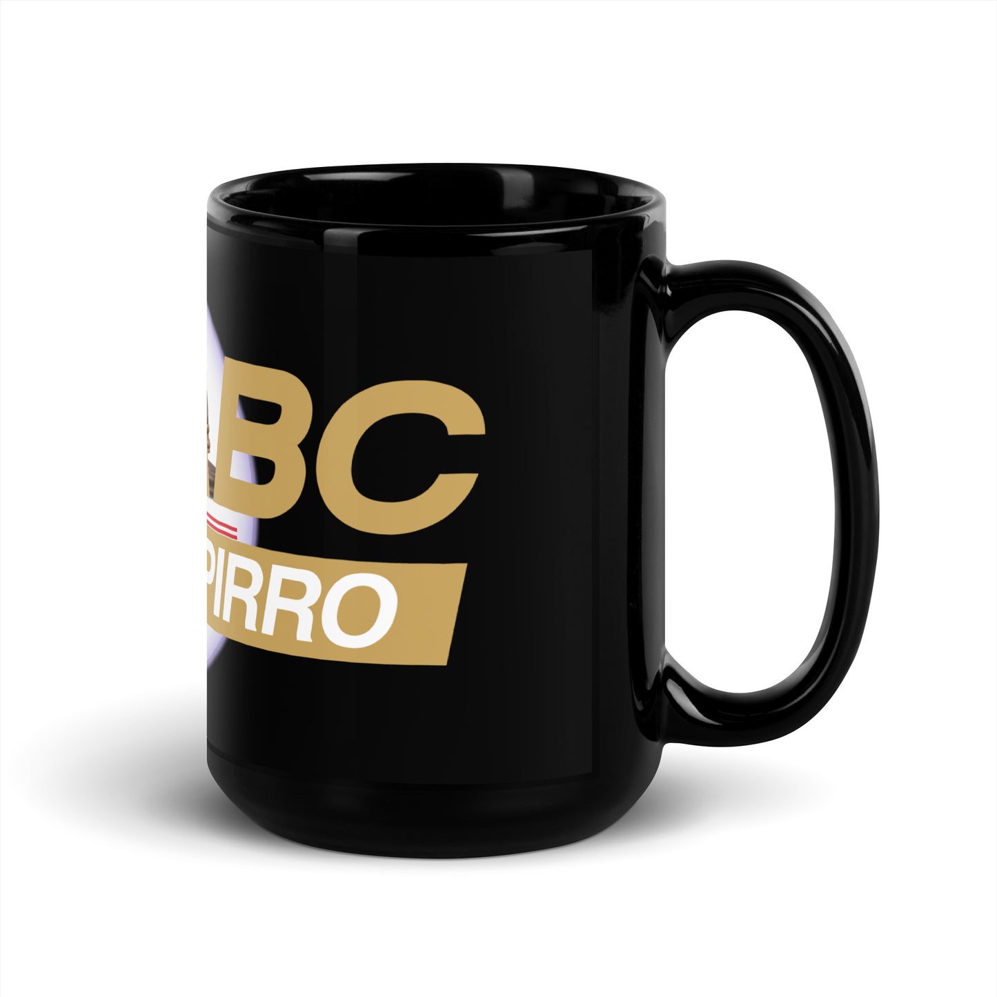 Jeanine Gavel Black Glossy Mug