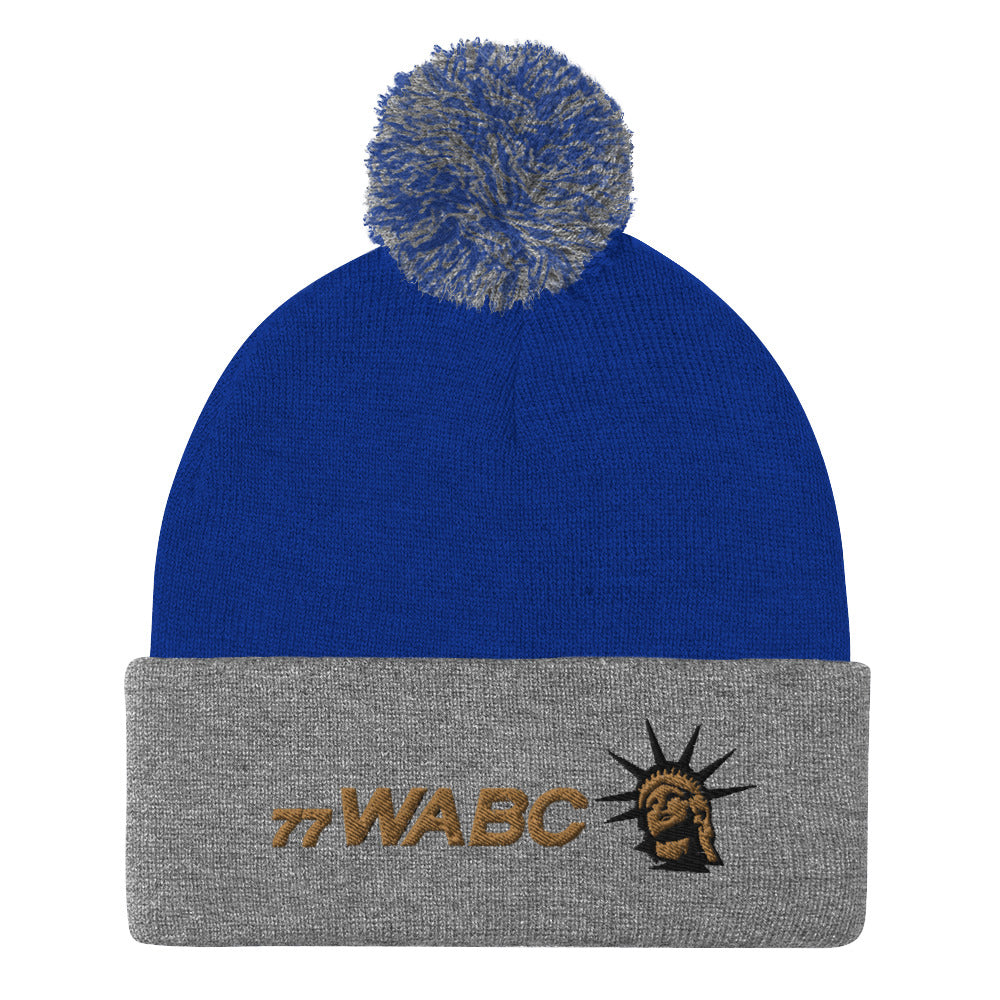 WABC Classic Pom-Pom Beanie