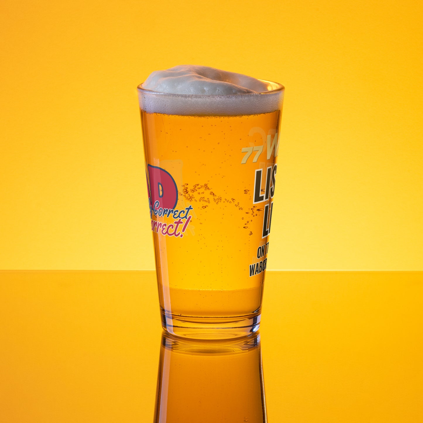 Always Correct! Shaker pint glass