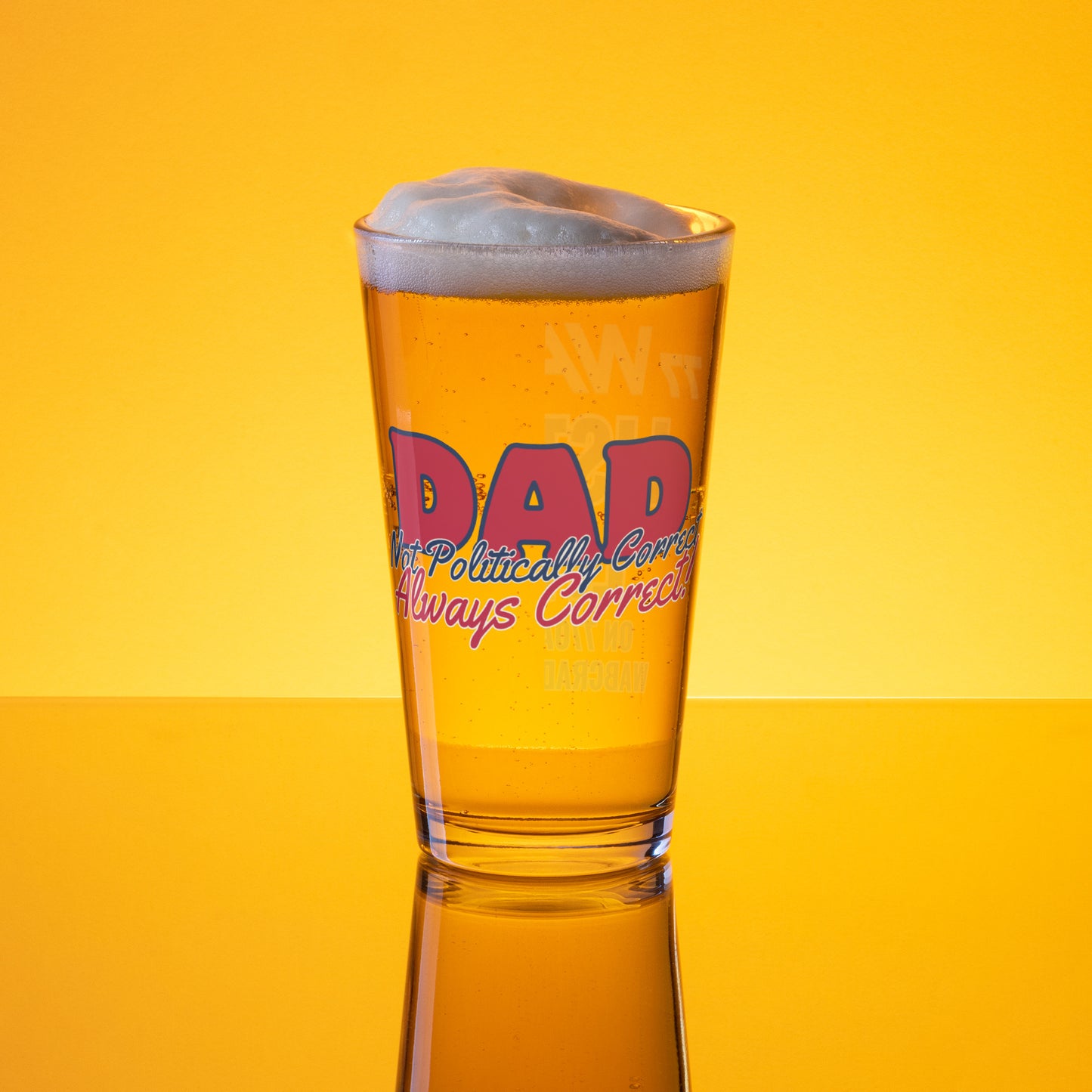 Always Correct! Shaker pint glass