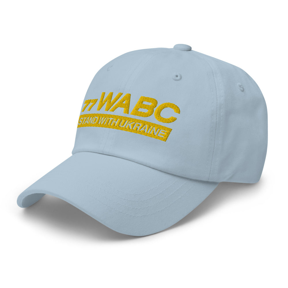 LIMITED EDITION: 77WABC Stand With Ukraine Embroidered Adjustable Hat