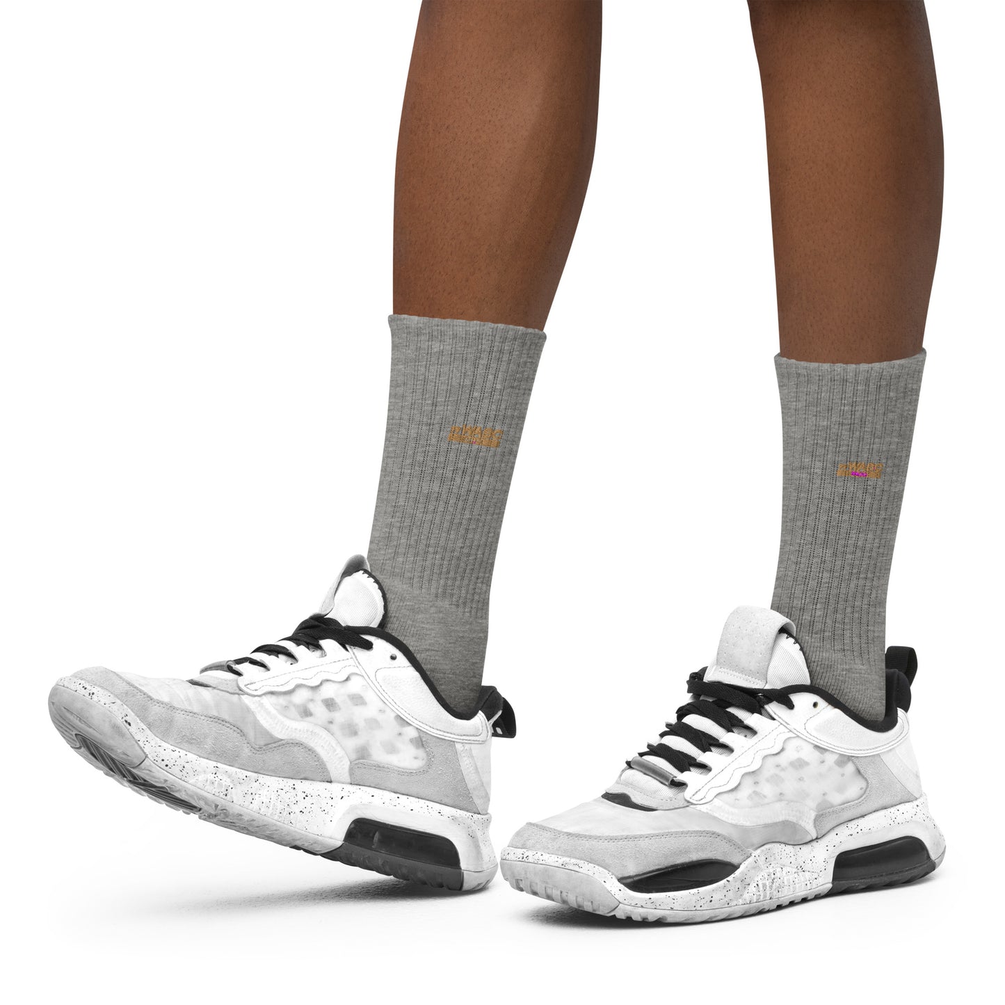 77WABC Embroidered Unisex Cotton Socks