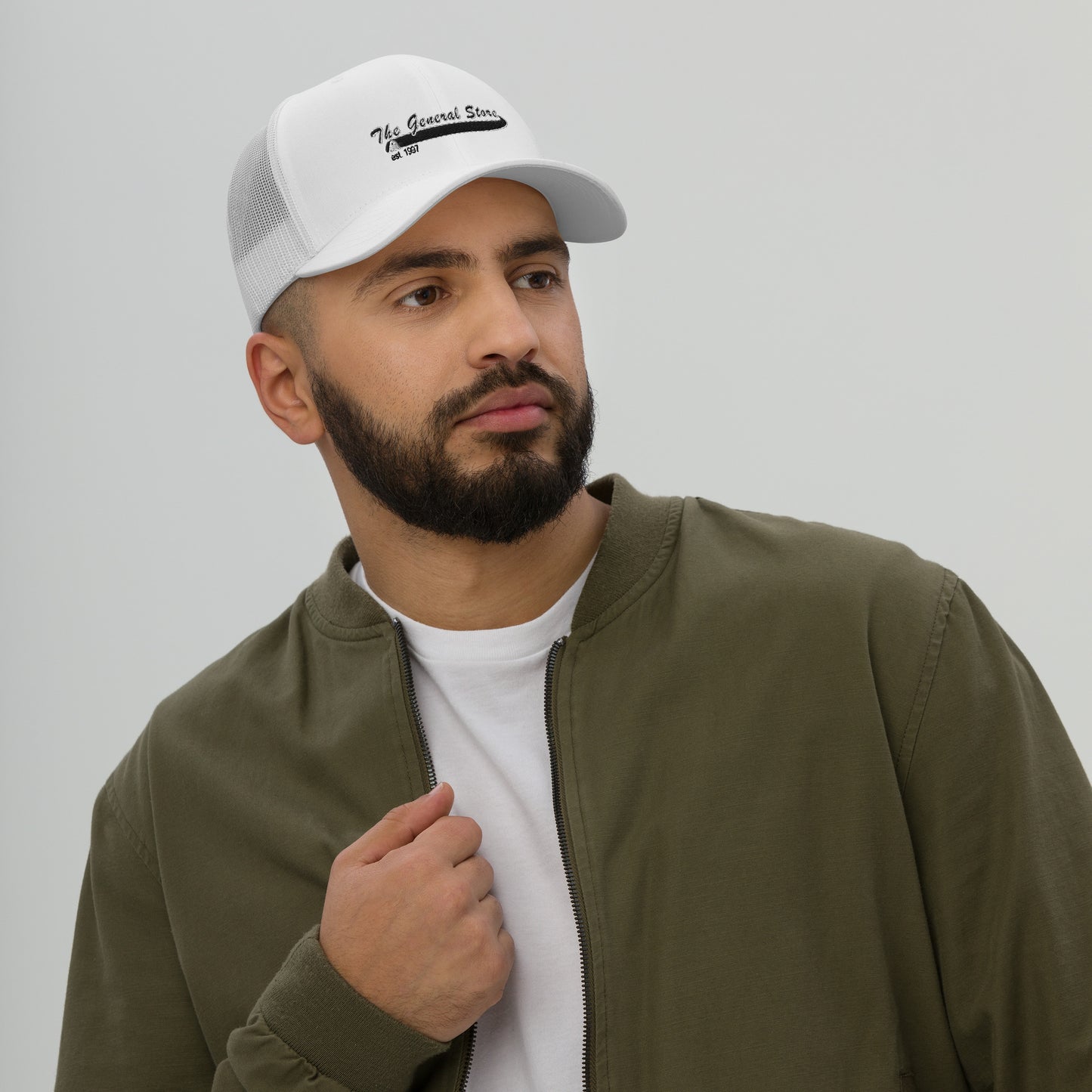 The General Store Varsity Embroidered Trucker Cap