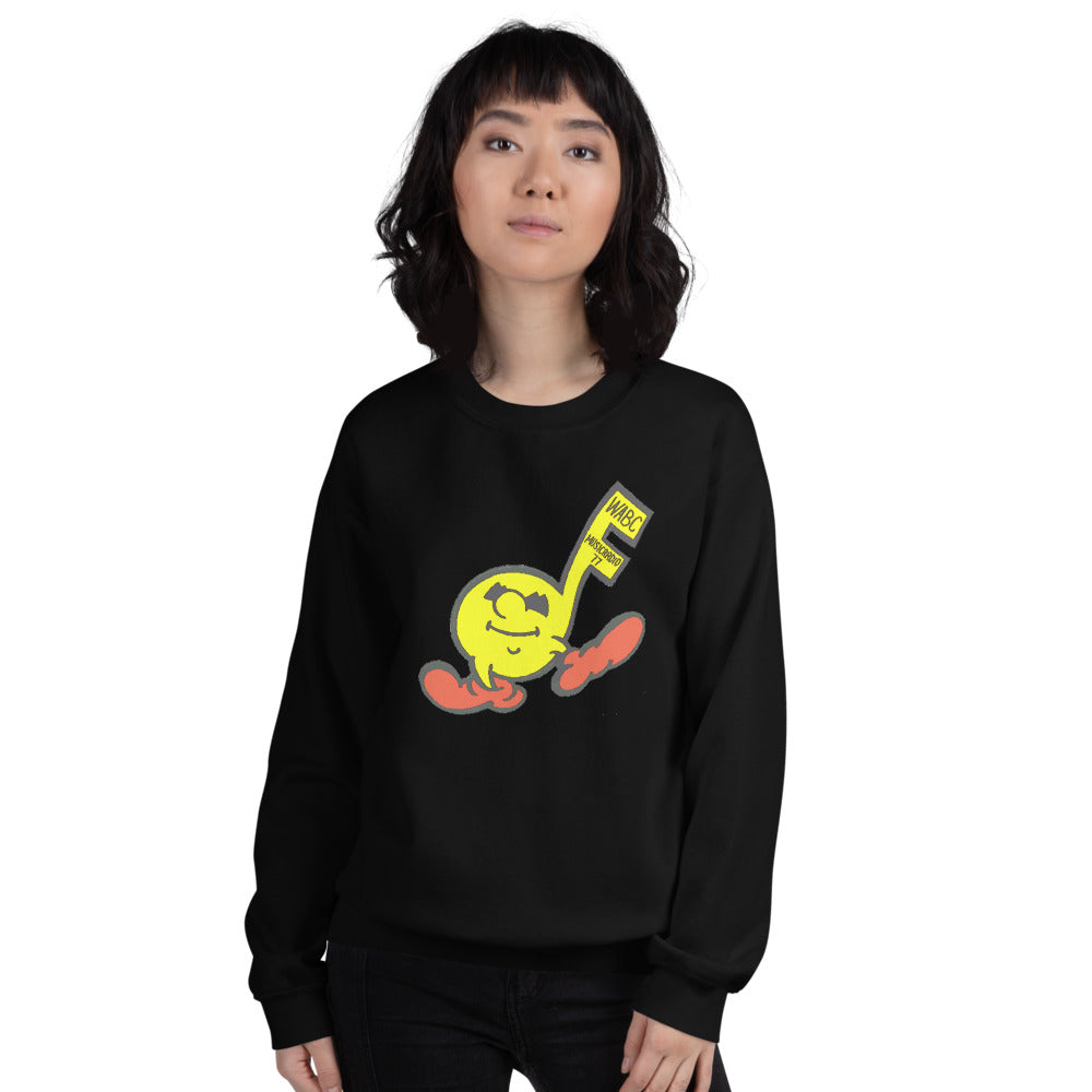 Vintage WABC Music Radio 77 Unisex Crew Neck Sweatshirt