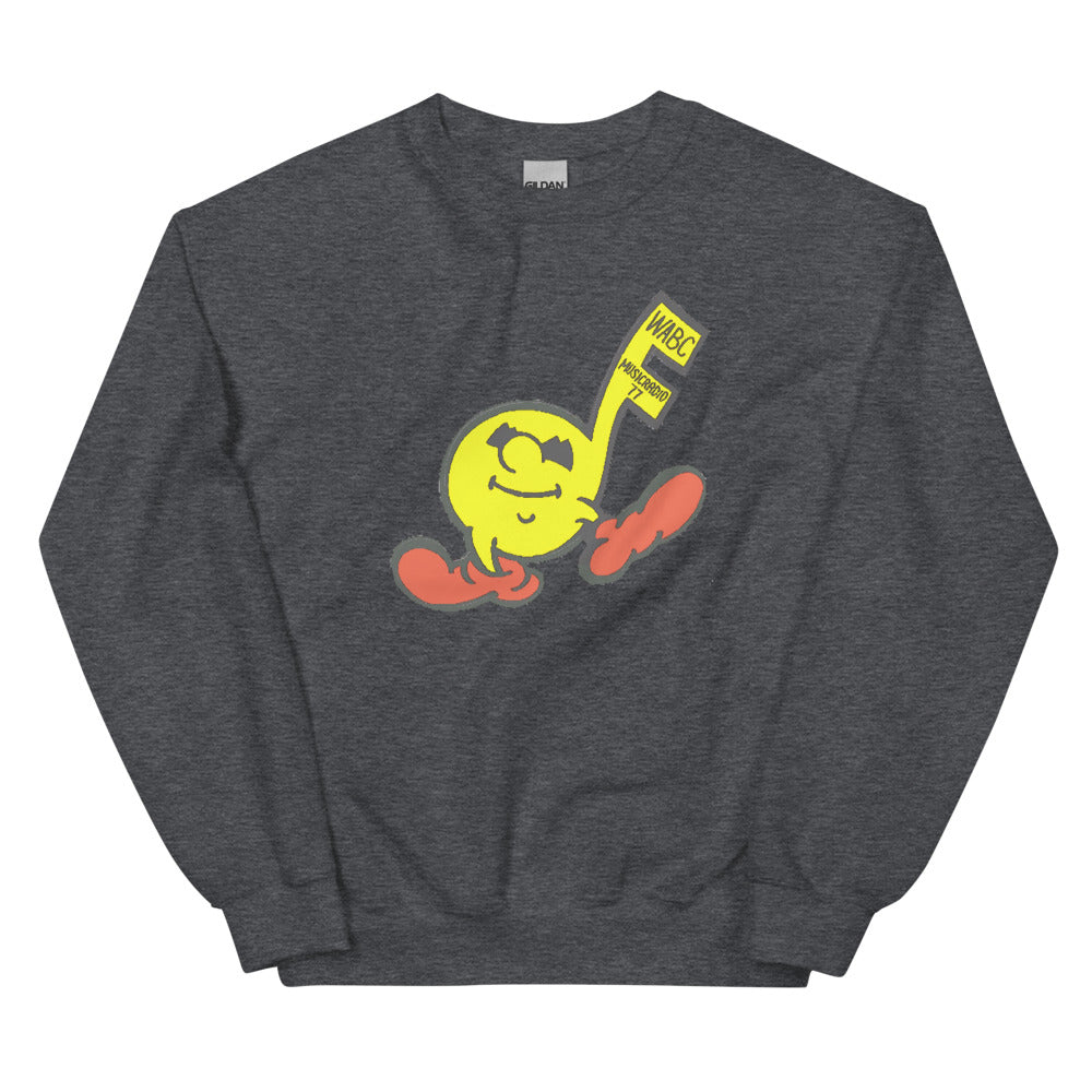 Vintage WABC Music Radio 77 Unisex Crew Neck Sweatshirt