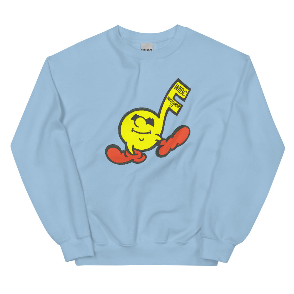 Vintage WABC Music Radio 77 Unisex Crew Neck Sweatshirt