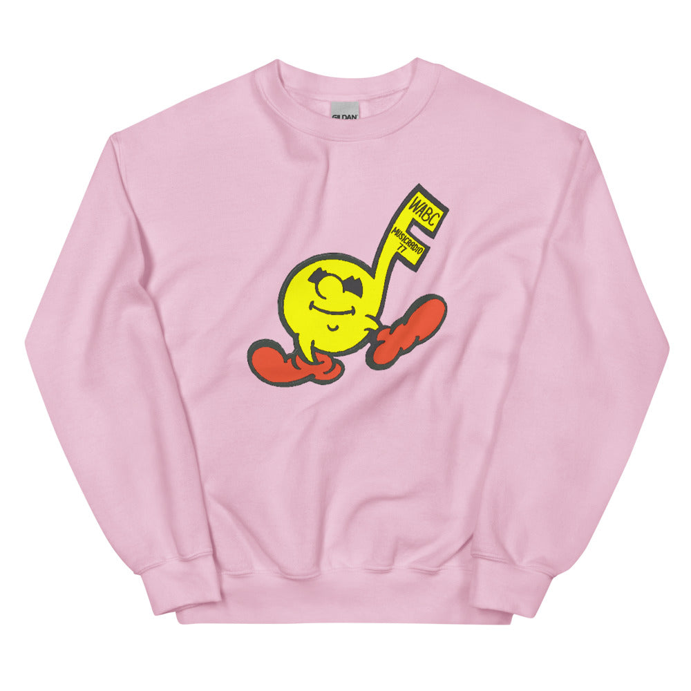 Vintage WABC Music Radio 77 Unisex Crew Neck Sweatshirt