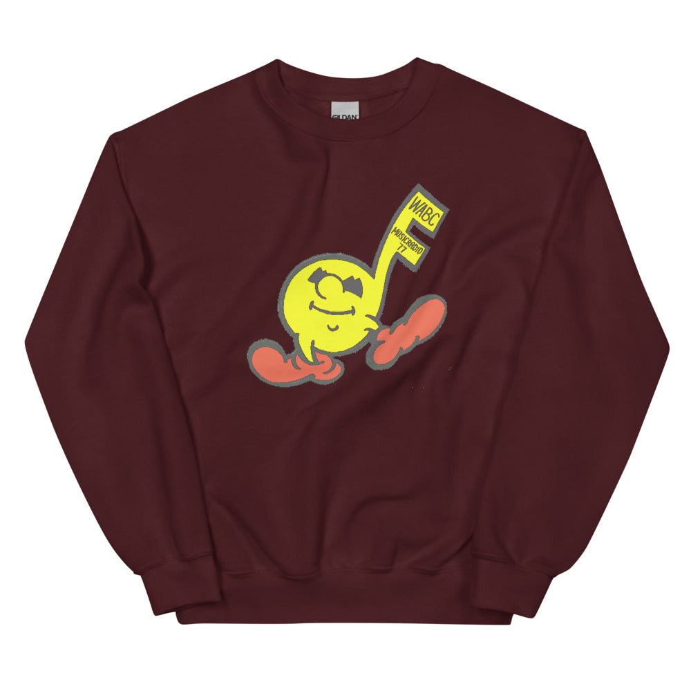 Vintage WABC Music Radio 77 Unisex Crew Neck Sweatshirt