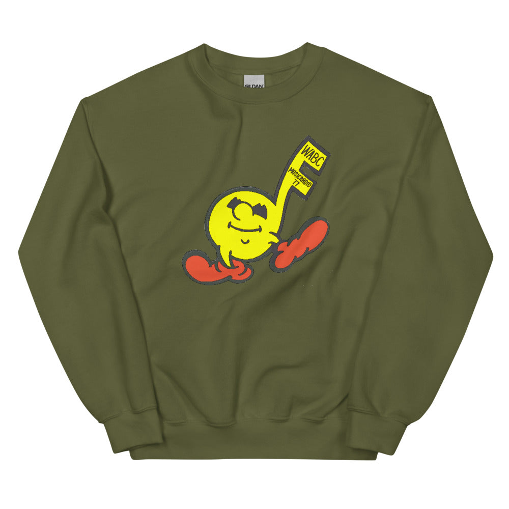 Vintage WABC Music Radio 77 Unisex Crew Neck Sweatshirt
