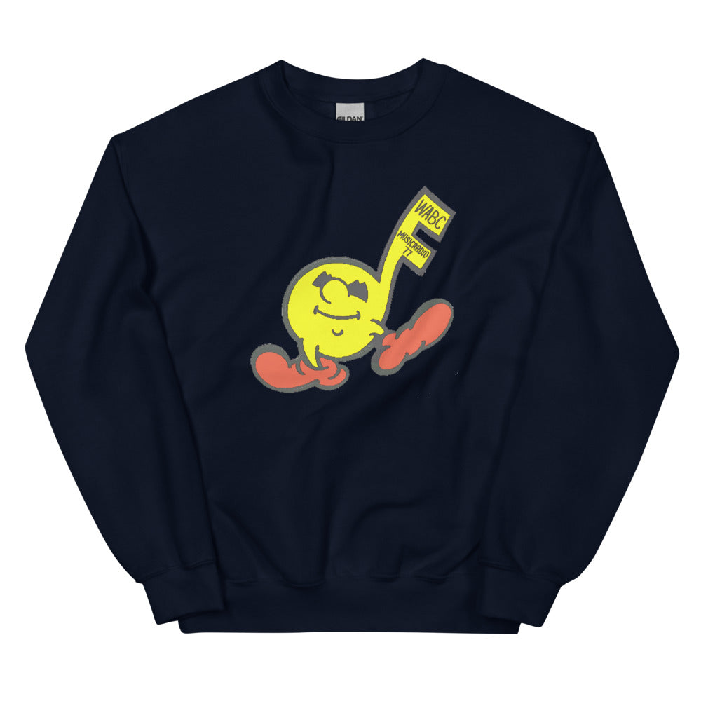 Vintage WABC Music Radio 77 Unisex Crew Neck Sweatshirt