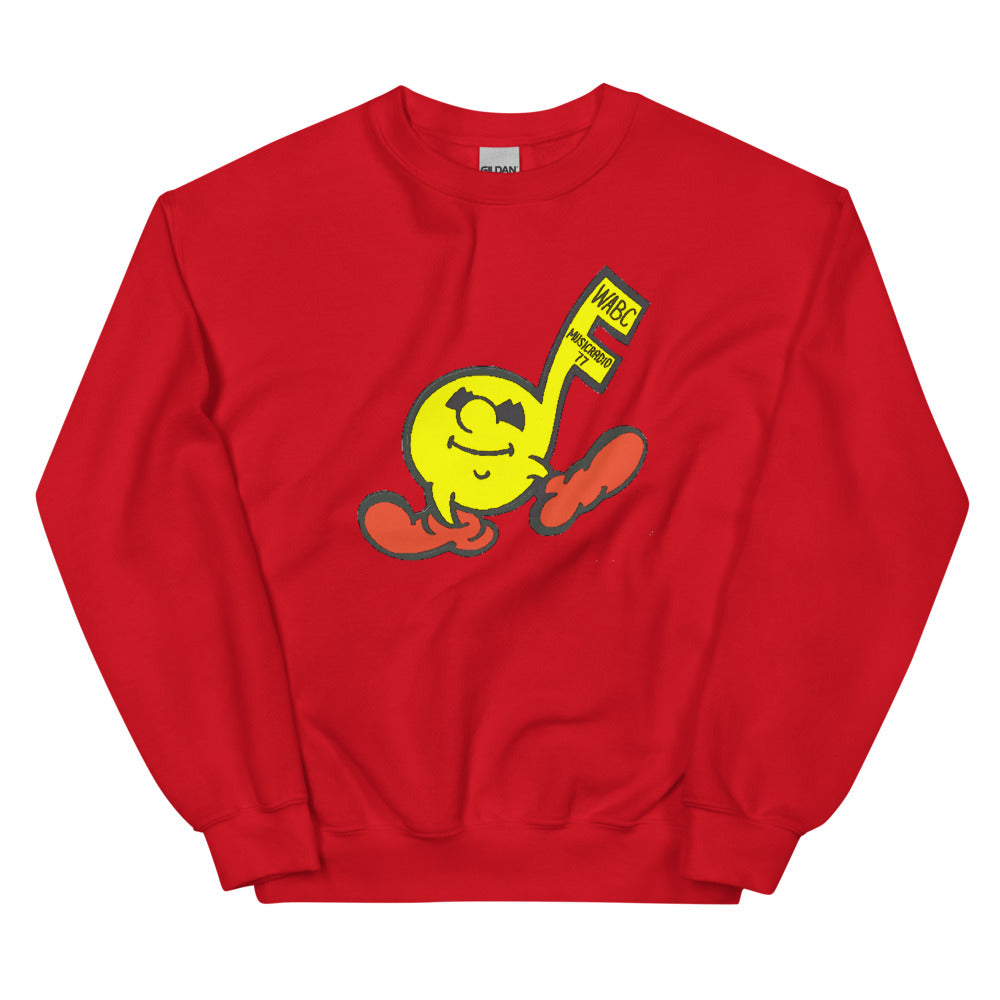 Vintage WABC Music Radio 77 Unisex Crew Neck Sweatshirt