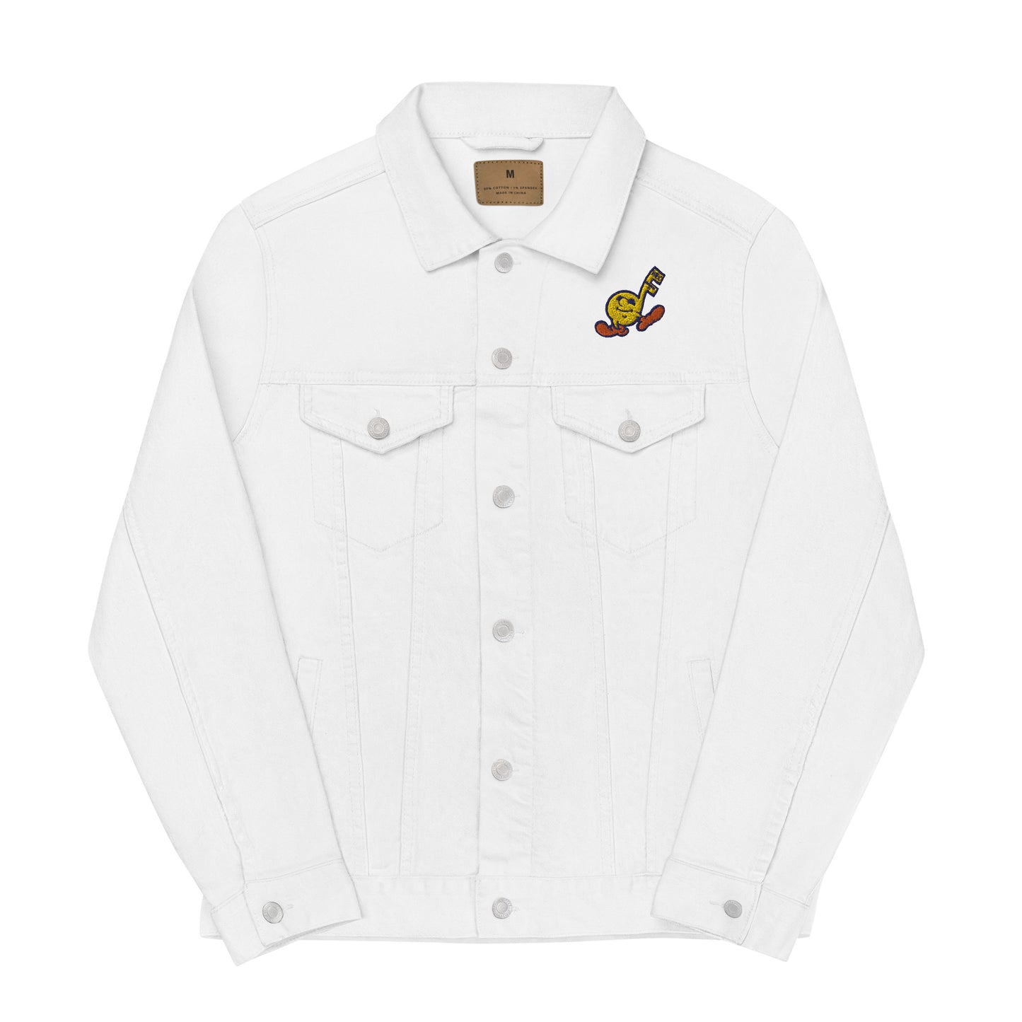 Music Radio Embroidered Unisex denim jacket