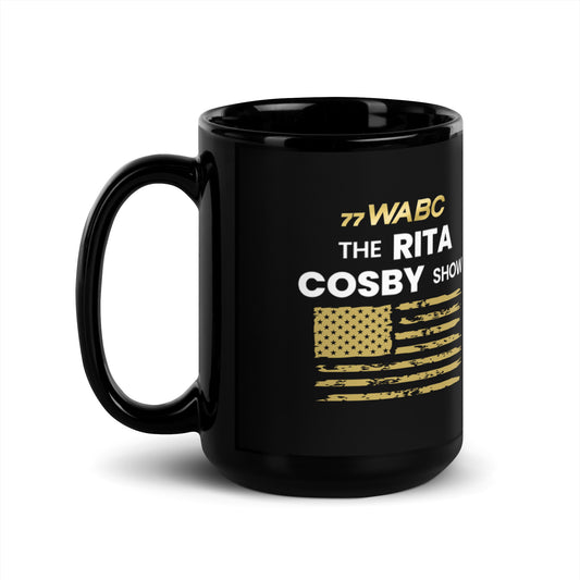 Rita Cosby Show Black Glossy Mug