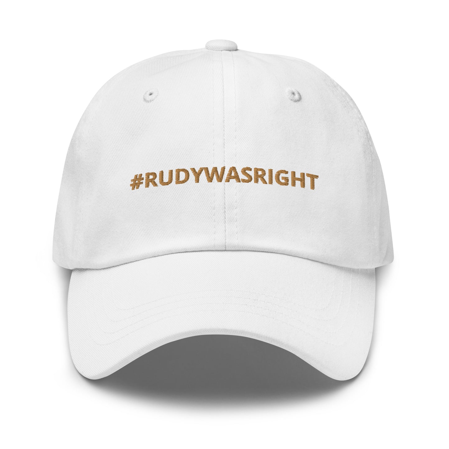 #RUDYWASRIGHT Embroidered Adjustable Hat