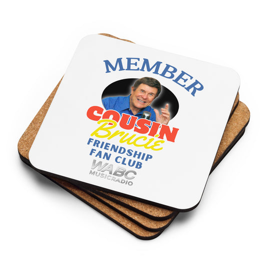 Friendship Fan Club Member Cork-back coaster