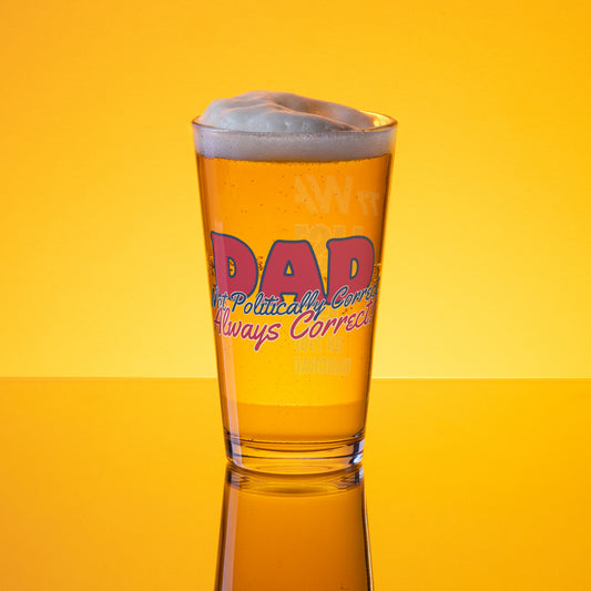 Always Correct!  Shaker pint glass