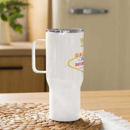 Orlando Vegas Travel mug with a handle