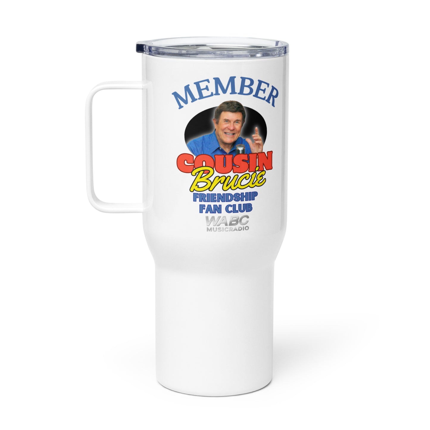 Friendship Fan Club Member Travel mug with a handle