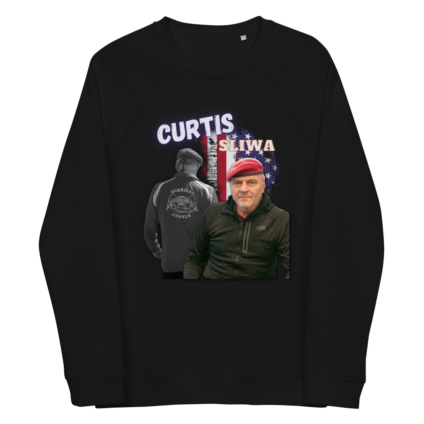 Curtis Unisex organic raglan sweatshirt