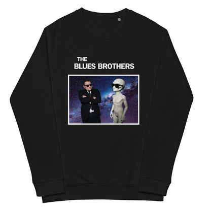 Morano Blues Brothers Unisex organic raglan sweatshirt
