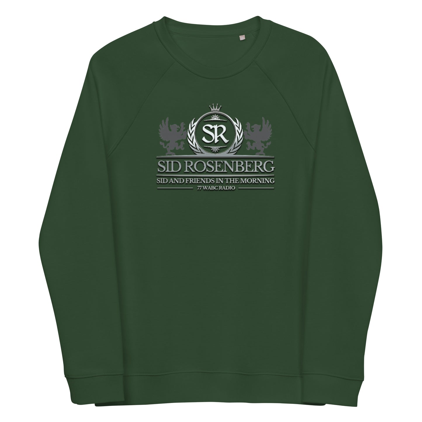 Sid Crest Unisex organic raglan sweatshirt