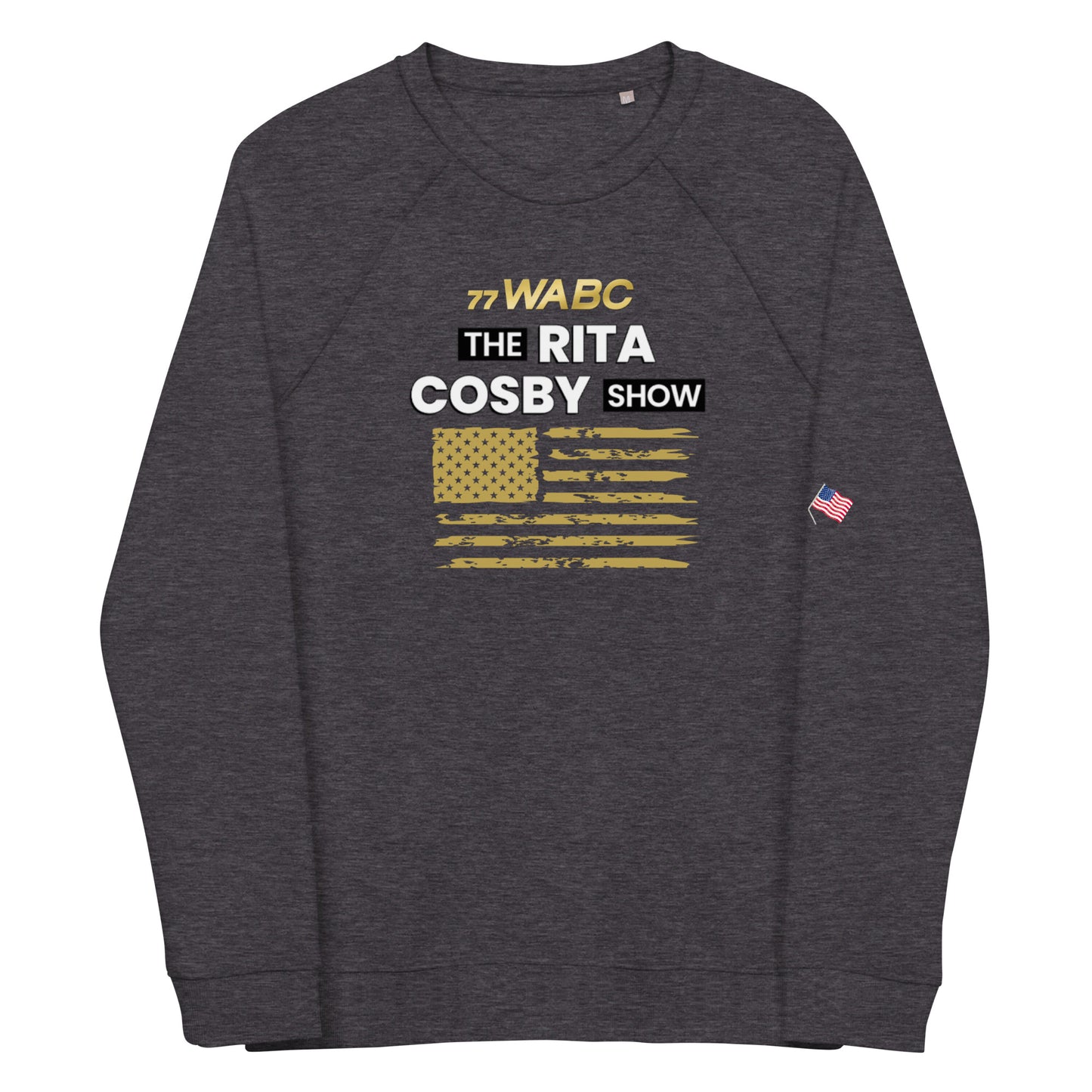 Rita Cosby Show Unisex organic raglan sweatshirt