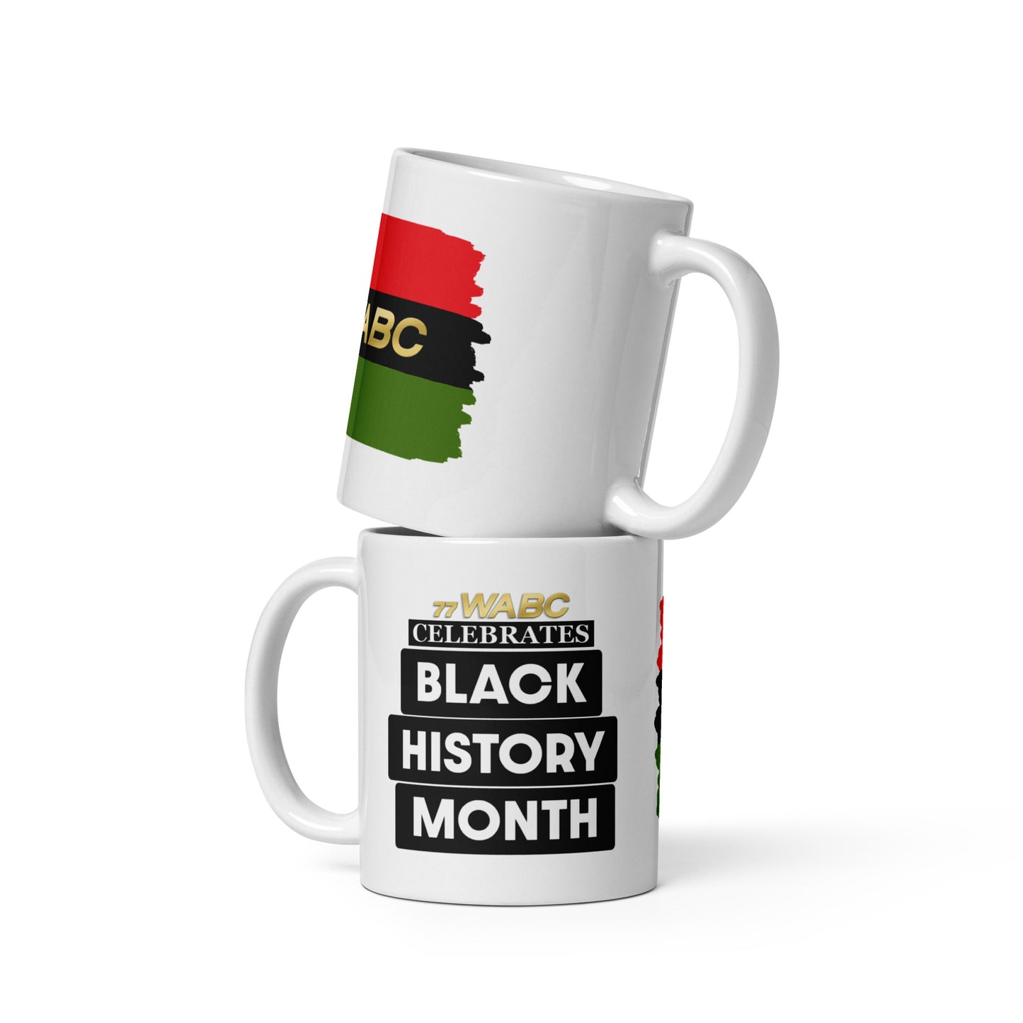 BHM White glossy mug