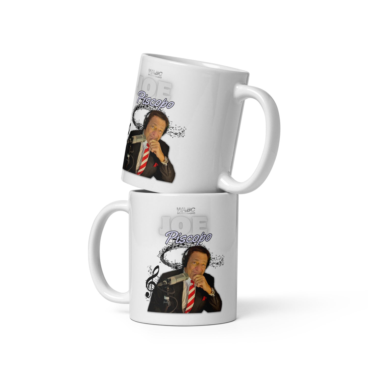 Joe Piscopo White glossy mug