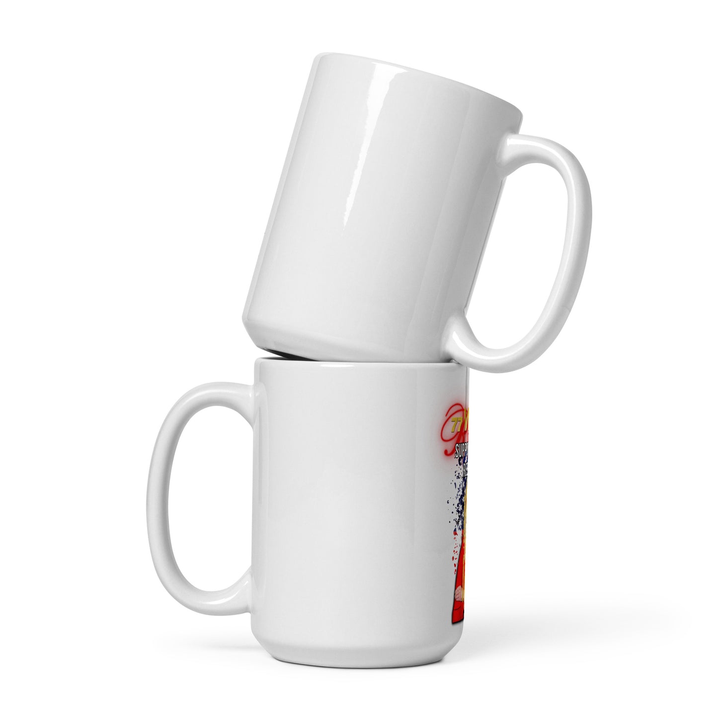 Rita White glossy mug