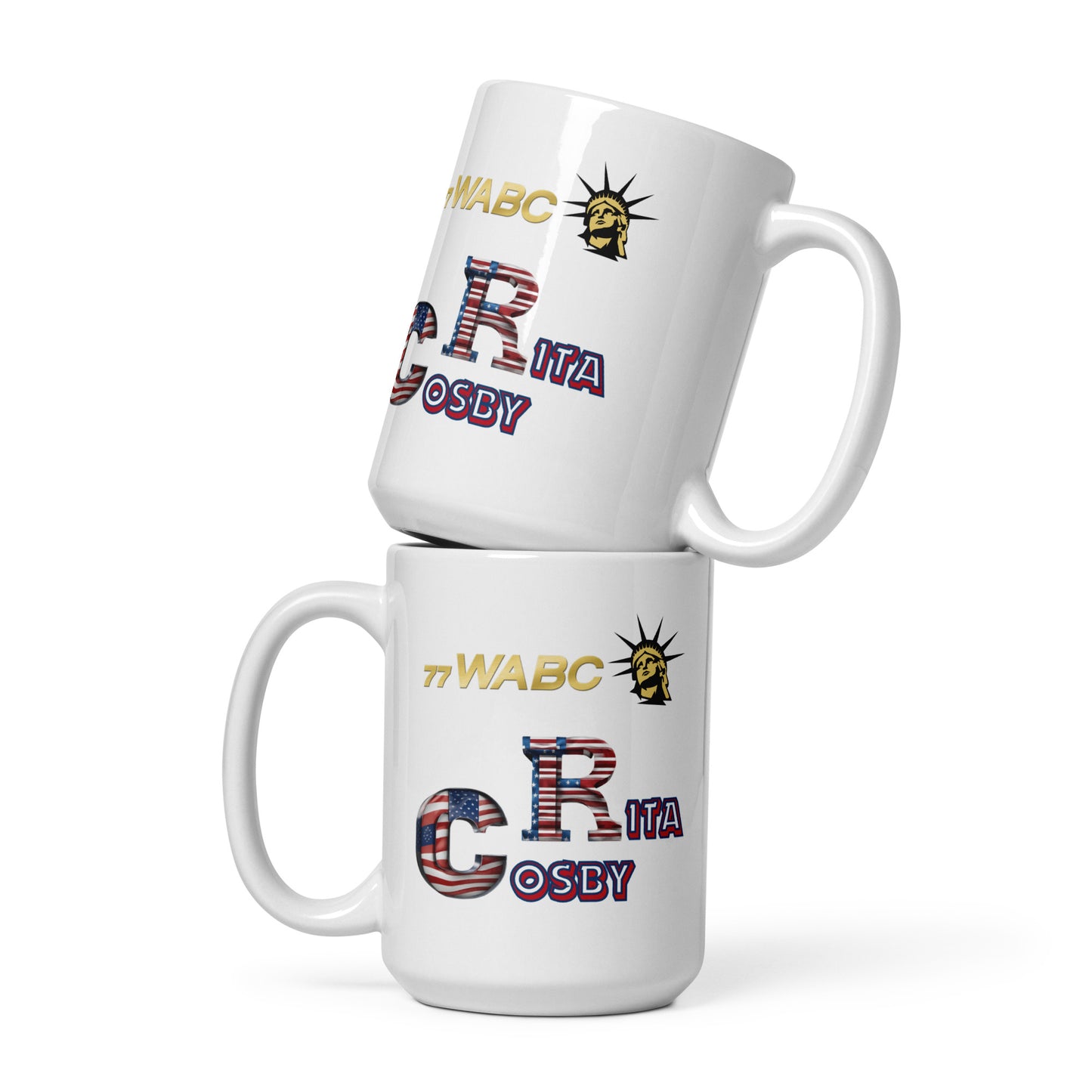 RC White glossy mug