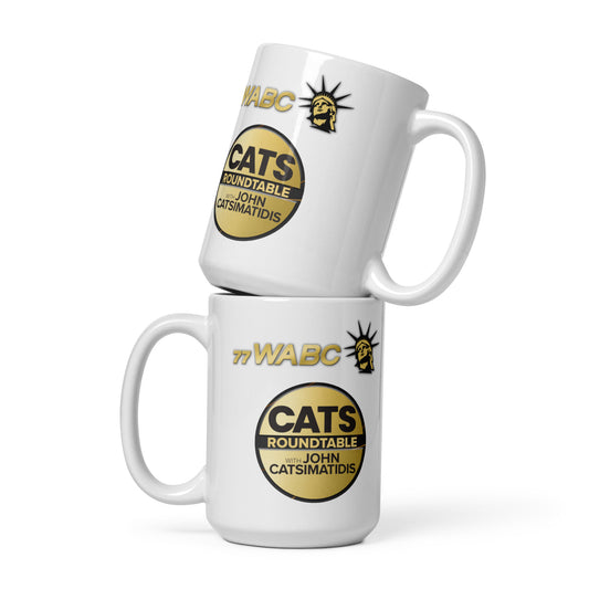 Cats Roundtable glossy mug