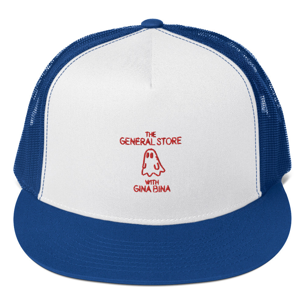 The General Store Ghost Embroidered Adjustable Trucker Cap