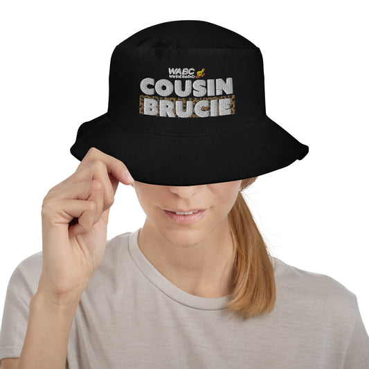 Cousin Brucie WABC Music Radio Bucket Hat - Black Hat