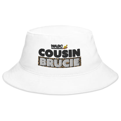 Cousin Brucie WABC Music Radio Bucket Hat - White Hat