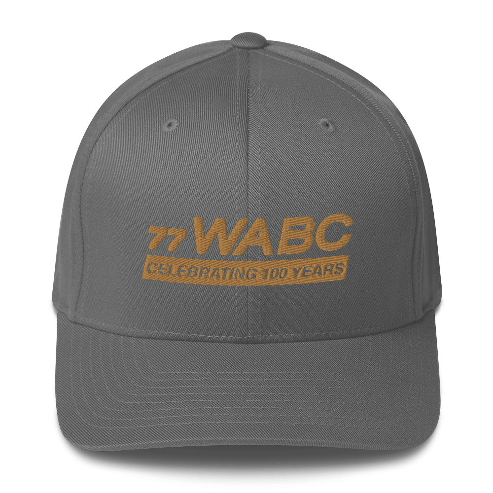 77WABC Embroidered Celebrating 100 Years Unisex Structured Flexfit Hat