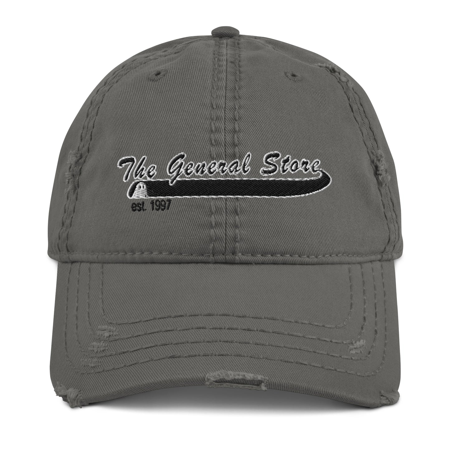 The General Store Varsity Embroidered Adjustable Distressed Hat