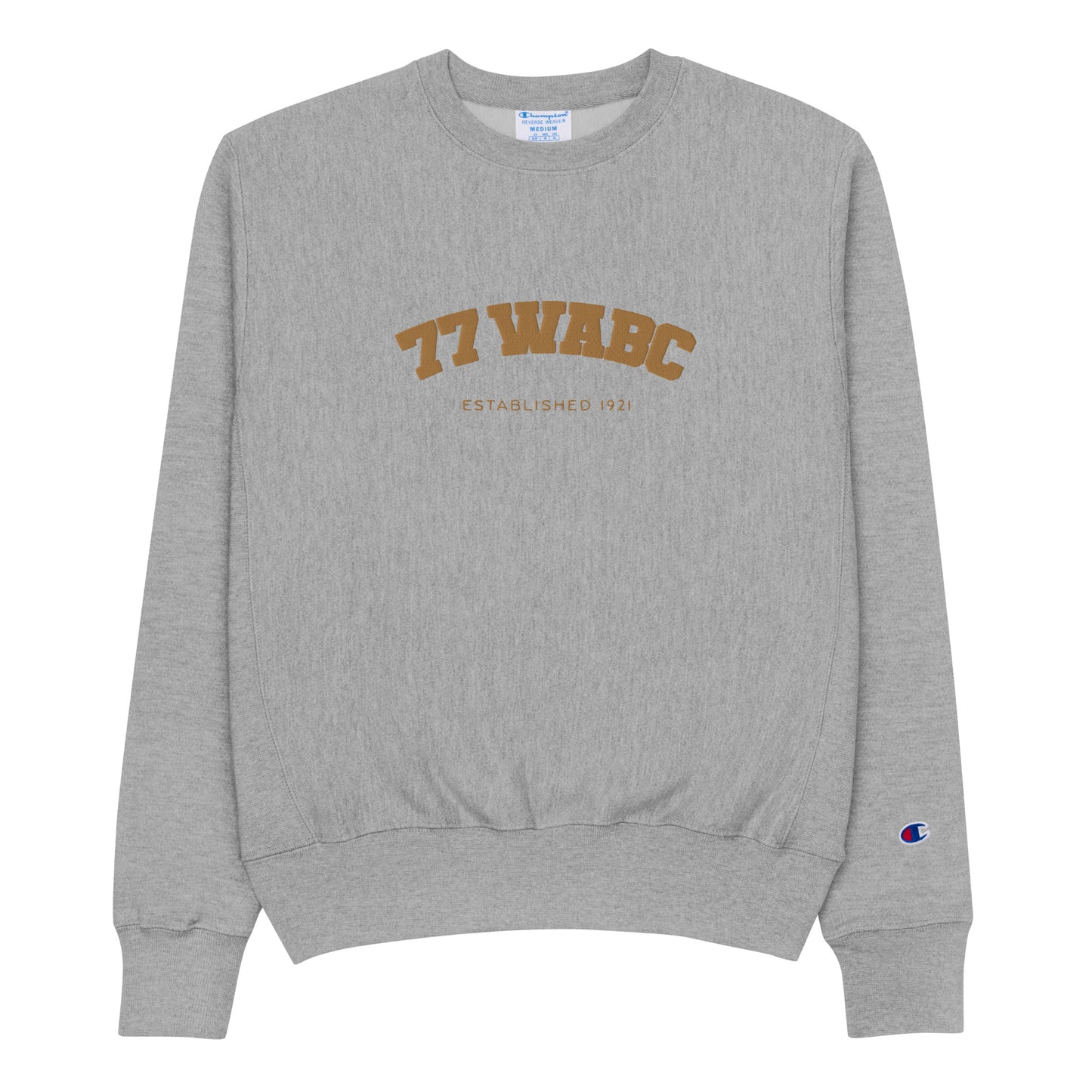77WABC Varsity Embroidered Unisex Champion Sweatshirt