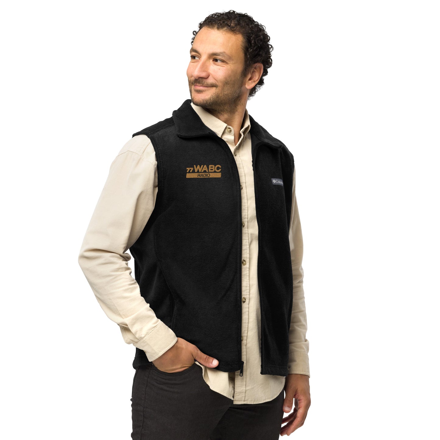 Unisex Embroidered 77WABC Columbia fleece vest