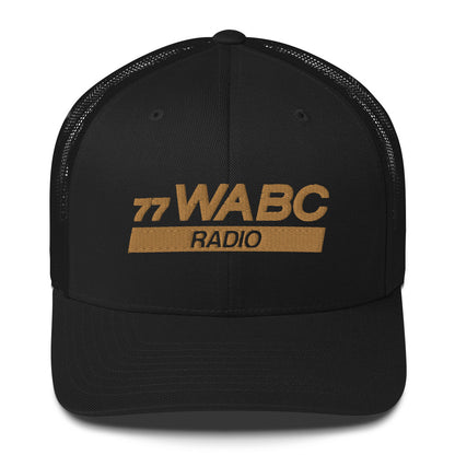 77WABC Radio Embroidered Unisex Adjustable Trucker Hat
