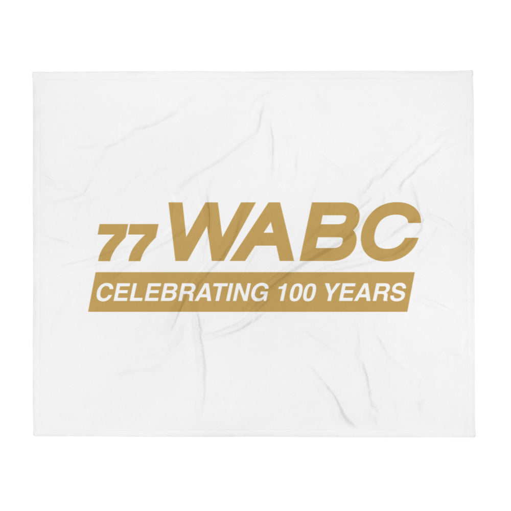 77WABC Celebrating 100 Years Throw Blanket
