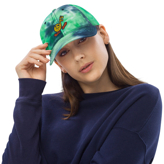 Music Radio 77 WABC Tie dye Embroidered Adjustable Hat