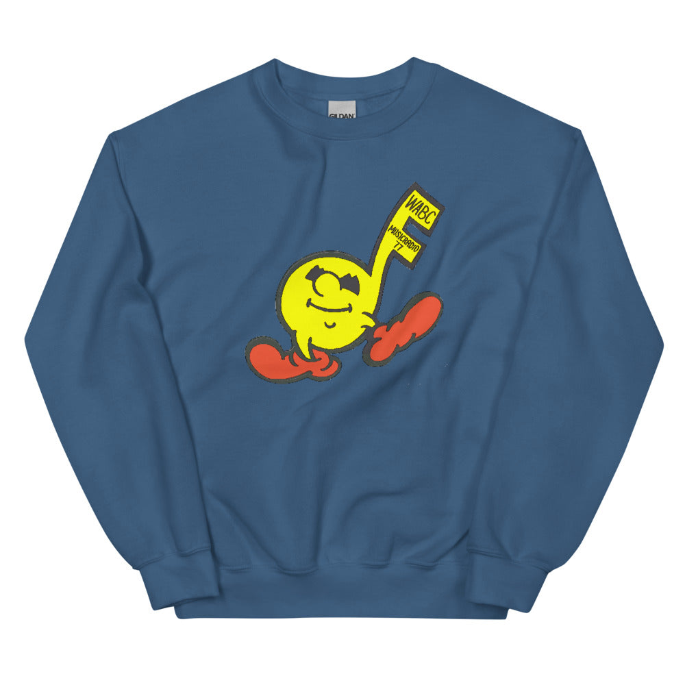 Vintage WABC Music Radio 77 Unisex Crew Neck Sweatshirt