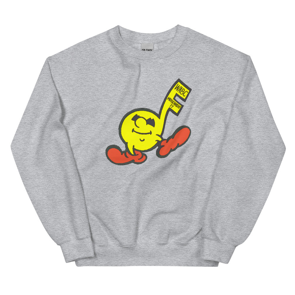 Vintage WABC Music Radio 77 Unisex Crew Neck Sweatshirt